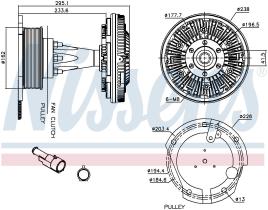 Nissens 86128 - VENTILADOR CLUTCH IVECO TRAKKER(02-