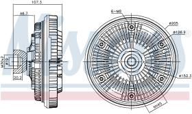 Nissens 86130 - VENTILADOR CLUTCH DAF CF 65(01-)180