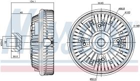 Nissens 86139 - VENTILADOR CLUTCH RVI-RENAULT TRUCK