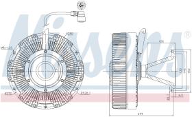 Nissens 86140 - VENTILADOR CLUTCH MERCEDES ACTROS M