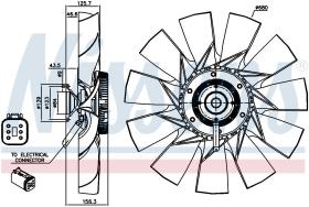 Nissens 86141 - VENTILADOR CLUTCH SCANIA G-SERIES(0