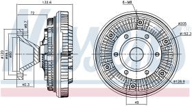 Nissens 86145 - VENTILADOR CLUTCH DAF 85 CF(98-)380