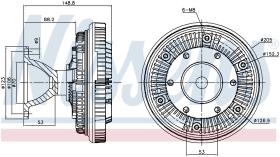 Nissens 86146 - VENTILADOR CLUTCH SCANIA 4-SERIES(9