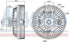 Nissens 86149 - VENTILADOR CLUTCH RVI-RENAULT TRUCK