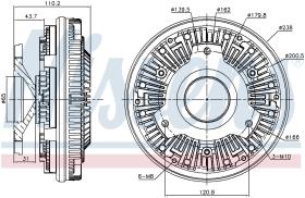 Nissens 86153 - VENTILADOR CLUTCH MERCEDES ACTROS M