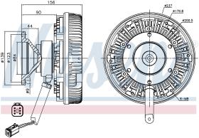 Nissens 86154 - VENTILADOR CLUTCH SCANIA G-SERIES(0