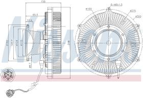 Nissens 86169 - VENTILADOR CLUTCH MERCEDES ACTROS M