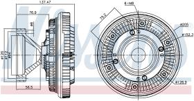 Nissens 86191 - VENTILADOR CLUTCH VOLVO FM-12(98-)3