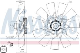 Nissens 86196 - VENTILADOR CLUTCH SCANIA G-SERIES(0