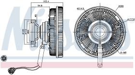 Nissens 86198 - VENTILADOR CLUTCH VOLVO FH II(12-)4