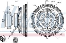 Nissens 86199 - VENTILADOR CLUTCH RVI-RENAULT TRUCK