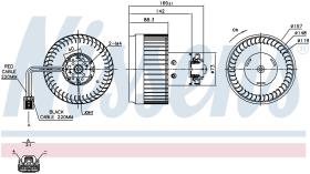 Nissens 87036 - VENTILADOR DE HABITÁCULO  VOLVO V70