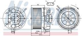 Nissens 87043 - VENTILADOR HAB.RENAULT MEGANE II(02