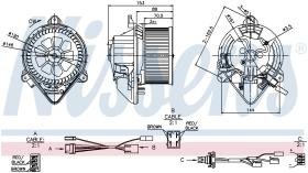 Nissens 87050 - VENTILADOR HAB.CITROEN XANTIA(X1.X2