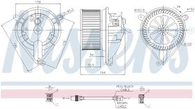 Nissens 87052 - VENTILADOR HAB.MERCEDES VITO I W 63