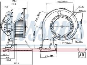 Nissens 87067 - VENTILADOR HAB.SAAB 9-3(YS3F)(02-)2