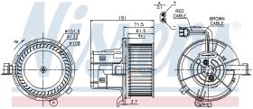 Nissens 87109 - VENTILADOR HAB.MERCEDES E-CLASS W 2