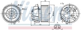 Nissens 87127 - VENTILADOR HAB.CITROEN C2(JM)(02-)1