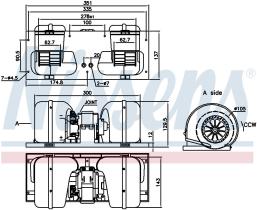 Nissens 87141 - VENTILADOR HAB.DAF F 65(93-)180