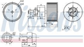  87149 - VENTILADOR HAB.AUDI 100(C3)(82-)1.8