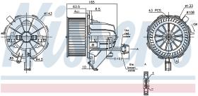 Nissens 87166 - VENTILADOR HAB.SEAT ALHAMBRA (7V)(9