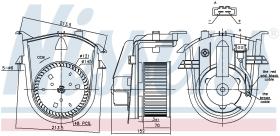 Nissens 87176 - VENTILADOR HAB.SEAT AROSA(6H)(97-)1