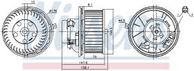 Nissens 87187 - VENTILADOR HAB.RENAULT LAGUNA II(01