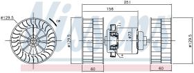 Nissens 87190 - VENTILADOR HAB.MERCEDES BUS O 304