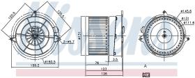 Nissens 87205 - VENTILADOR HAB.SUBARU STELLA(06-)0.