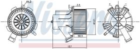 Nissens 87208 - VENTILADOR HAB.SMART FORTWO(W451)(0