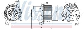 Nissens 87208 - VENTILADOR HAB.SMART FORTWO(W451)(0