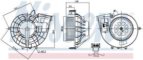 Nissens 87210 - VENTILADOR HAB.MERCEDES SLK-CLASS W