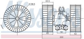 Nissens 87212 - VENTILADOR HAB.MERCEDES VIANO W 639