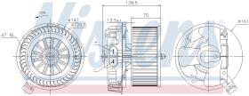 Nissens 87214 - VENTILADOR HAB.RENAULT CLIO III(05-