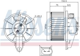 Nissens 87221 - VENTILADOR HAB.AUDI A 6/S 6(C5)(97-