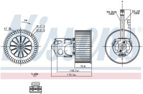 Nissens 87242 - VENTILADOR HAB.BMW 6 F06-F12-F13(09