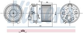 Nissens 87258 - VENTILADOR HAB.CITROEN C3 III(SX)(1