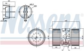 Nissens 87356 - VENTILADOR HAB.RENAULT MEGANE III(0