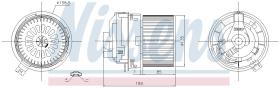 Nissens 87360 - VENTILADOR HAB.RENAULT CLIO IV(13-)