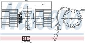  87411 - VENTILADOR HAB.VOLKSWAGEN CADDY II(