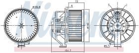 Nissens 87493 - VENTILADOR HAB.FORD FIESTA VI(CB1)(