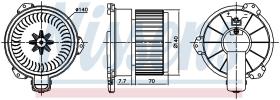 Nissens 87706 - VENTILADOR HAB.DAIHATSU CUORE VIII