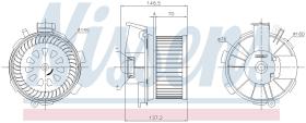 Nissens 87744 - VENTILADOR HAB.PEUGEOT 206(2)(98-)2