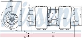 Nissens 87752 - VENTILADOR HAB.DAF CF 65(01-)180