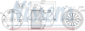  87761 - VENTILADOR HAB.VOLVO V60(10-)2.0 T