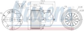 Nissens 87761 - VENTILADOR HAB.VOLVO V60(10-)2.0 T