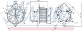 Nissens 87788 - VENTILADOR HAB.FIAT DOBLO(119.223)(