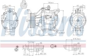 Nissens 890036 - COMPRESOR TOYOTA COROLLA(E12#.E13#)