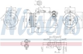 Nissens 890040 - COMPRESOR FORD S-MAX(CA1)(06-)2.0 T