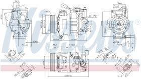 Nissens 890048 - COMPRESOR VOLKSWAGEN MULTIVAN(7H.7E